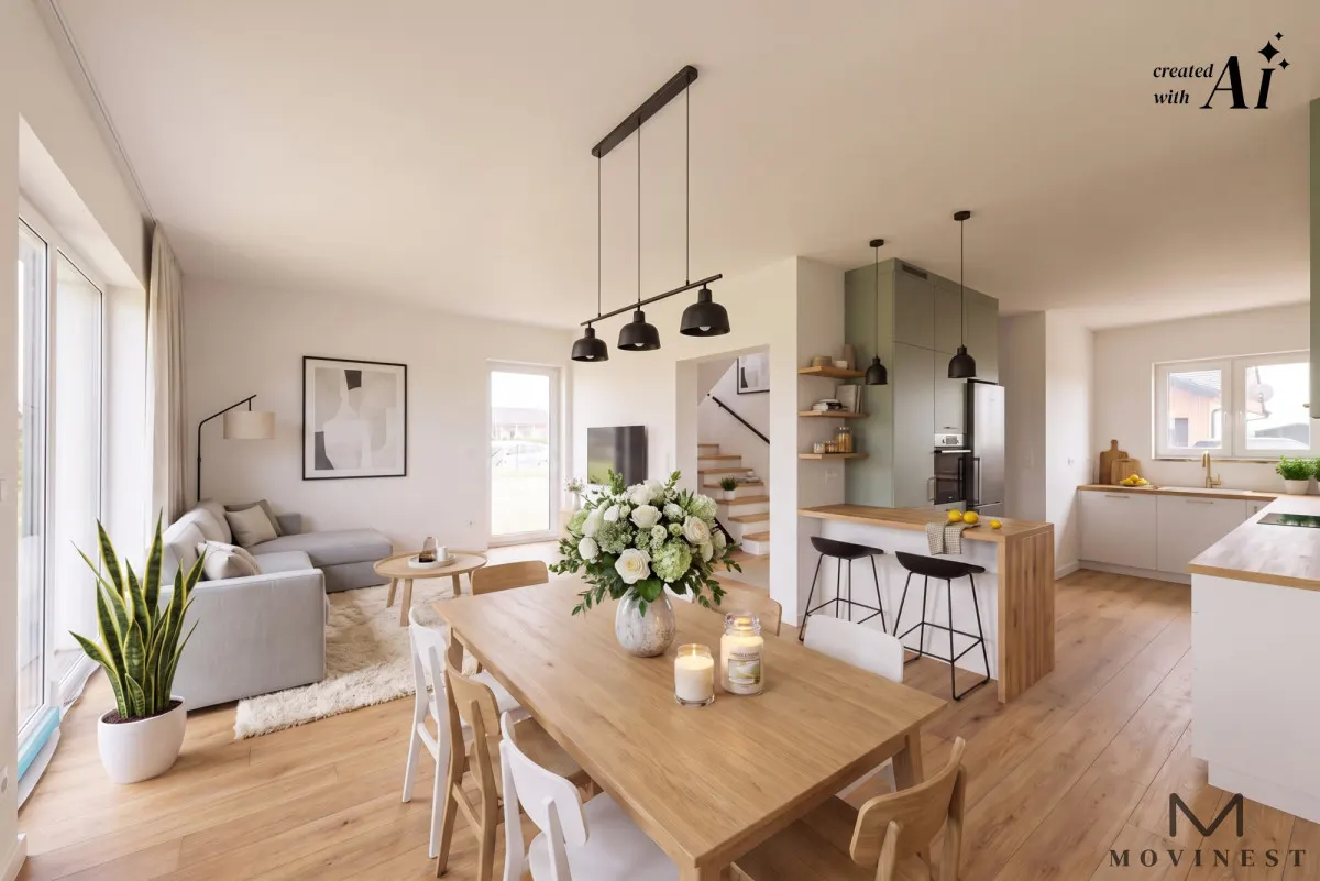 Bliźniak z ogrodem | Rusiborek | 114,18 m²