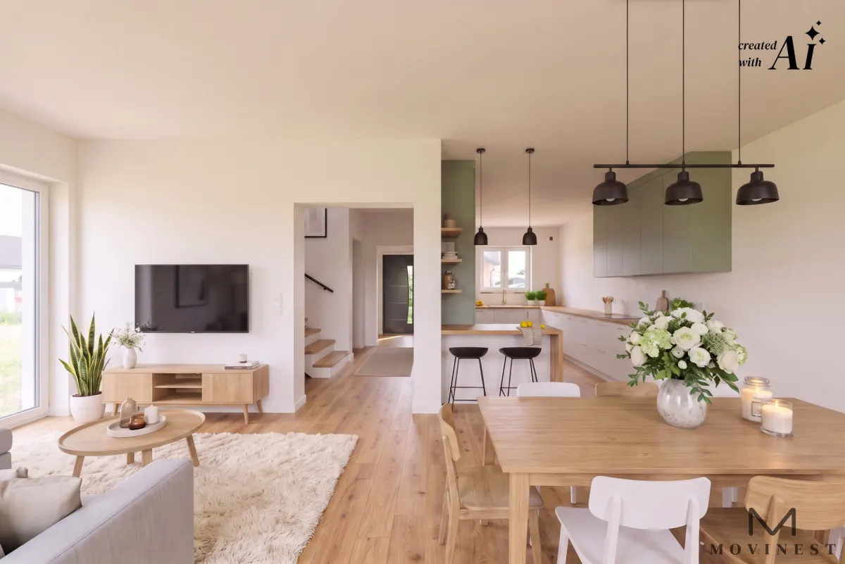 Bliźniak z ogrodem | Rusiborek | 114,18 m²