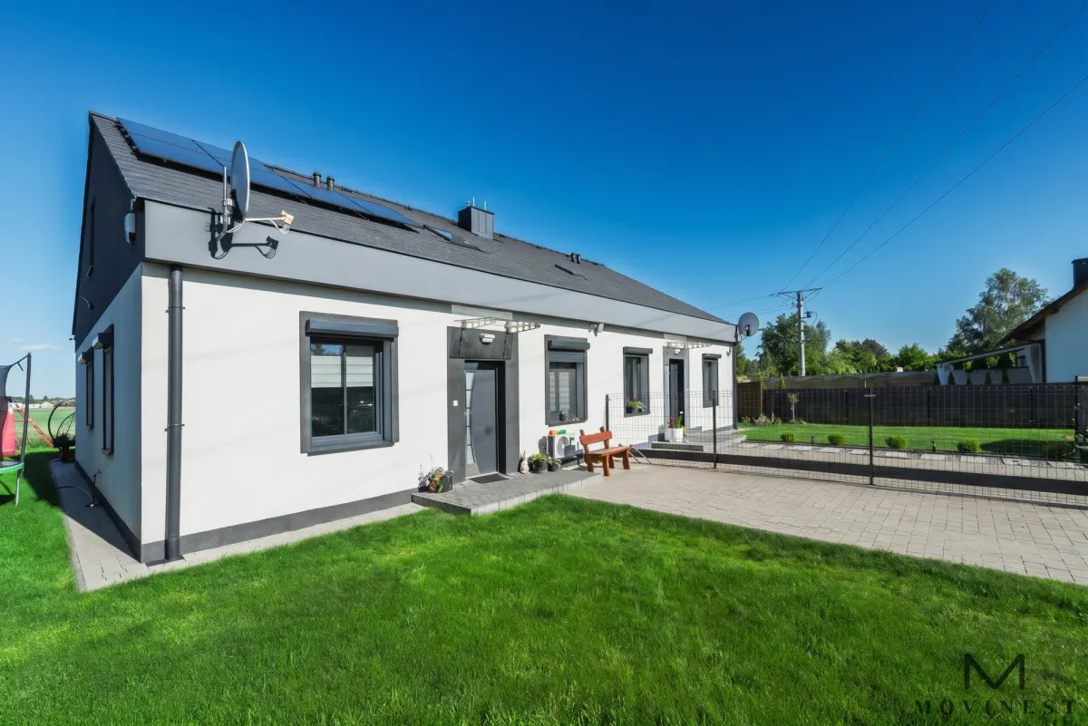Nowoczesny bliźniak parterowy w Pobiedziskach